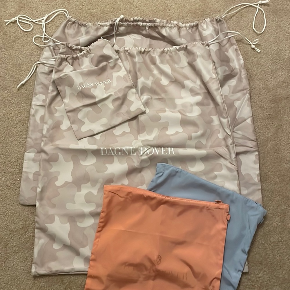 Set of Five Dagne Dover Dust Bags & Shoe Bags